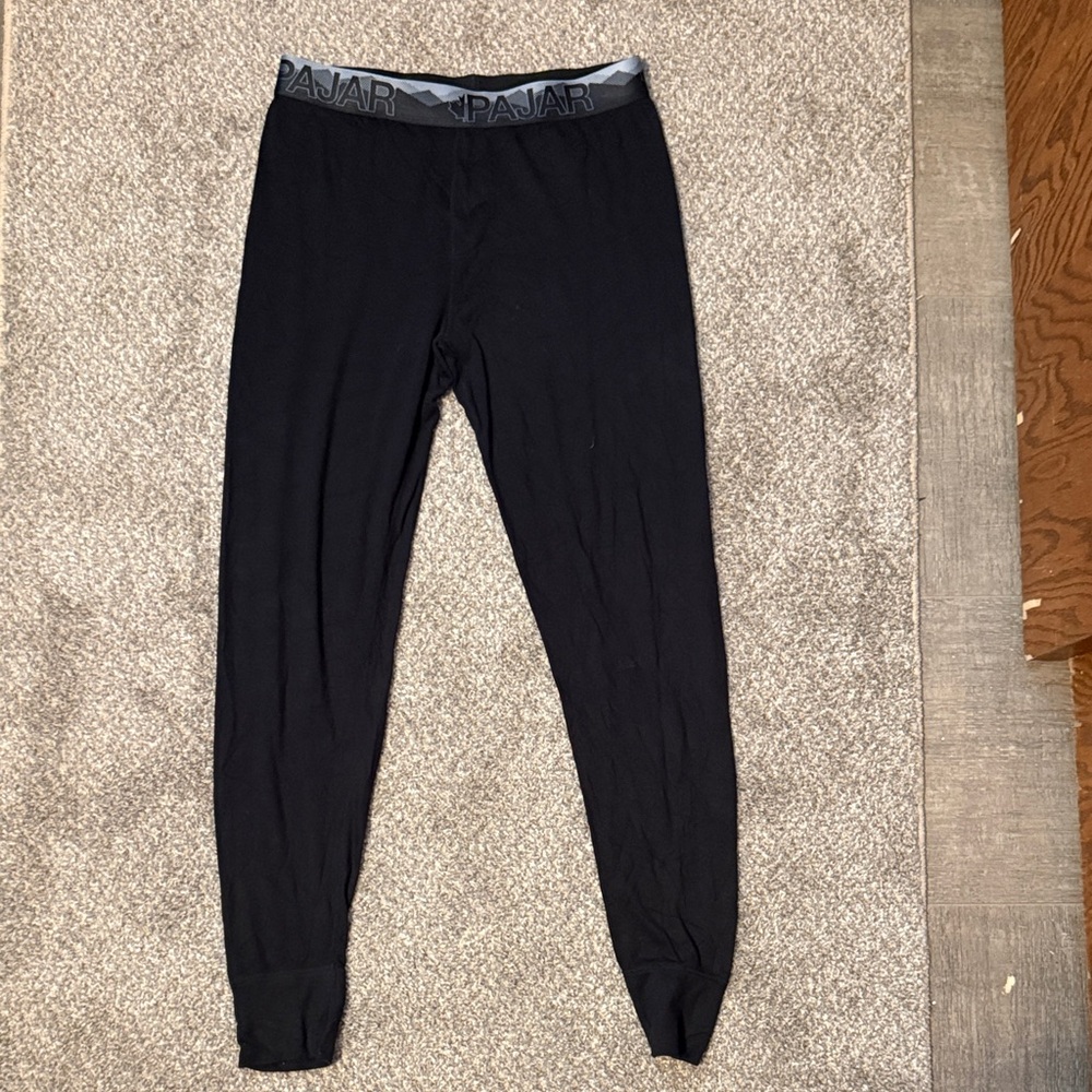 Pajar Men's Black Joggers with Gray Waistband